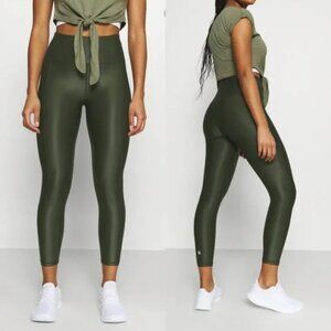 Sweaty Betty High Shine High-Waisted 7/8 Leggings Dark Forest Green Size XS